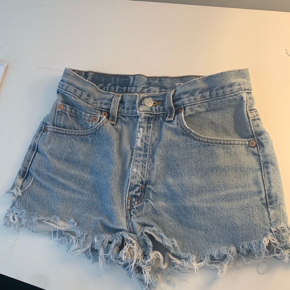Vintage Levi distressed shorts